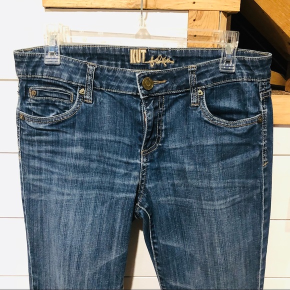 Kut from the cloth dark wash skinny jeans size 6 - Picture 2 of 6